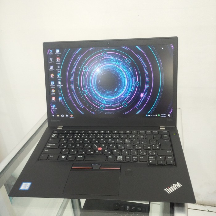 Laptop bekas Lenovo T470s RAM 8Gb core i5 gen7 slim elegan murah