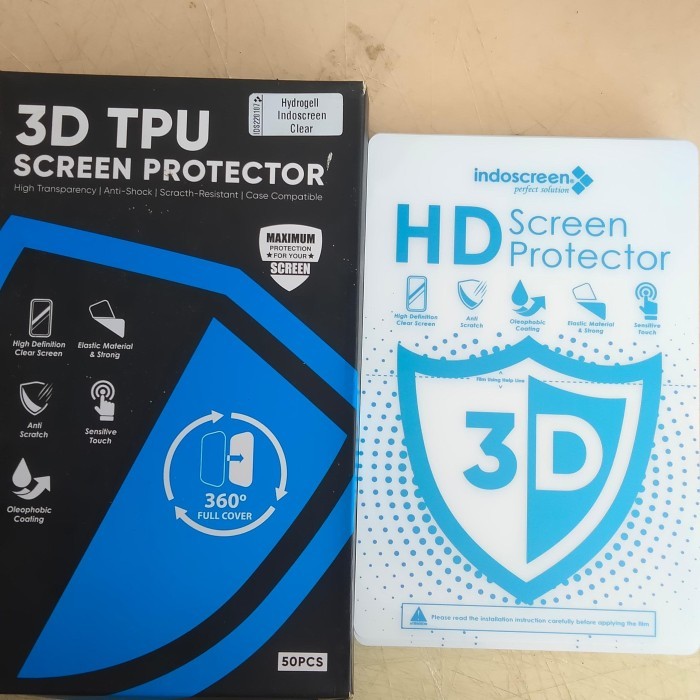Hydrogel INDOSCREEN Clear HD Bening - Screen Protector - Anti Gores - Oleophobic Coating Sensitive T