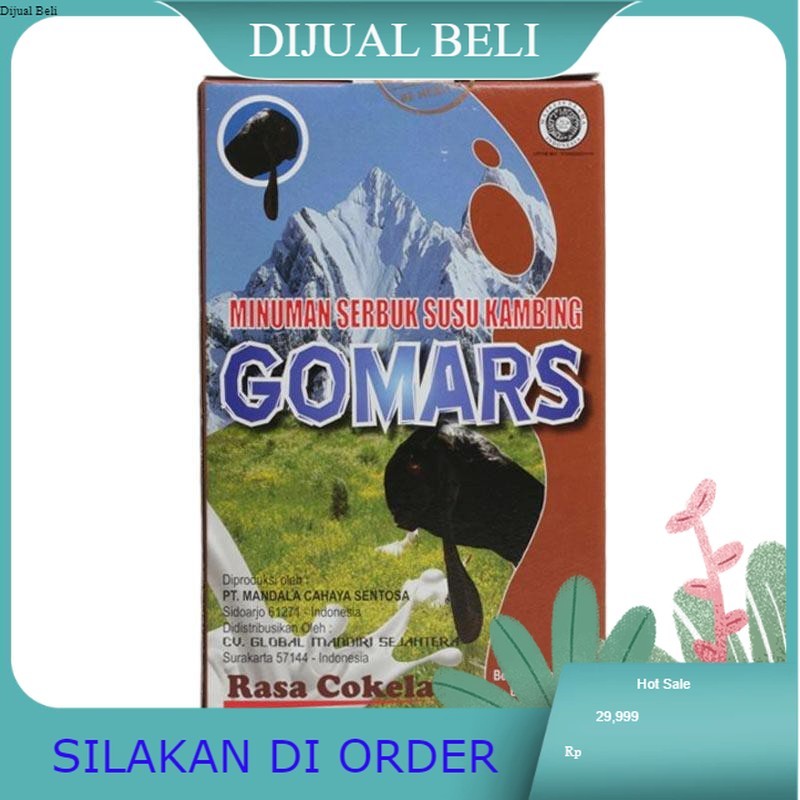 

Susu kambing Bubuk Organik Go-mars Rasa Coklat