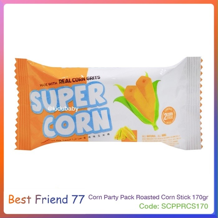 

PROMO MERIAHH !!! TERMURAH !! SuperCorn Party Pack Chicken Corn Stick 170gr Cemilan Snack Cemilan Sehat