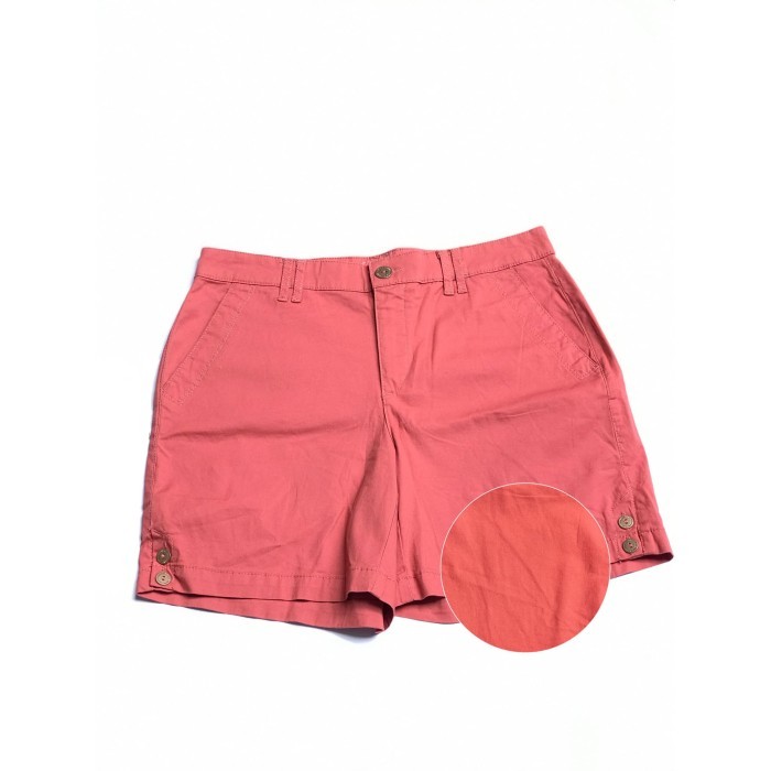 ✨TERLARIS✨ -Celana Pendek Wanita - Gloria Vanderbilt violet shorts 100%  - 12, Merah