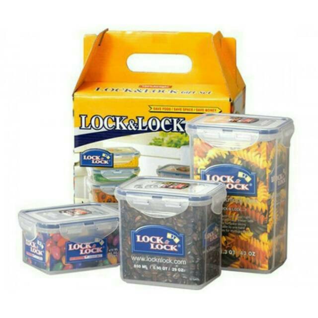 lock n lock gift set 3 pcs // lock&lock kado murah