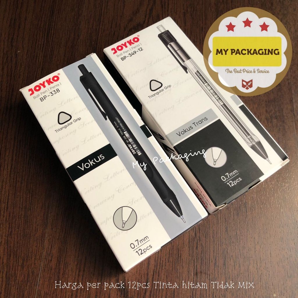 

Bolpen Ball Pen Pena Joyko VOKUS Triangular 0.7mm 12pcs - store bisa cod -