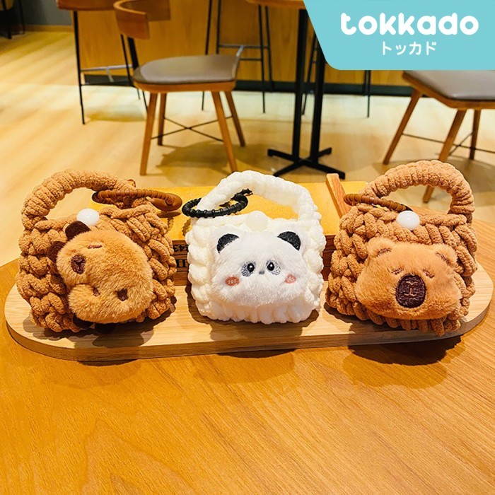 TOKKADO Takeo Bag Charm Keychain Gantungan Kunci Aksesoris Tas Karakter Boneka Panda Capybara Tas Lu