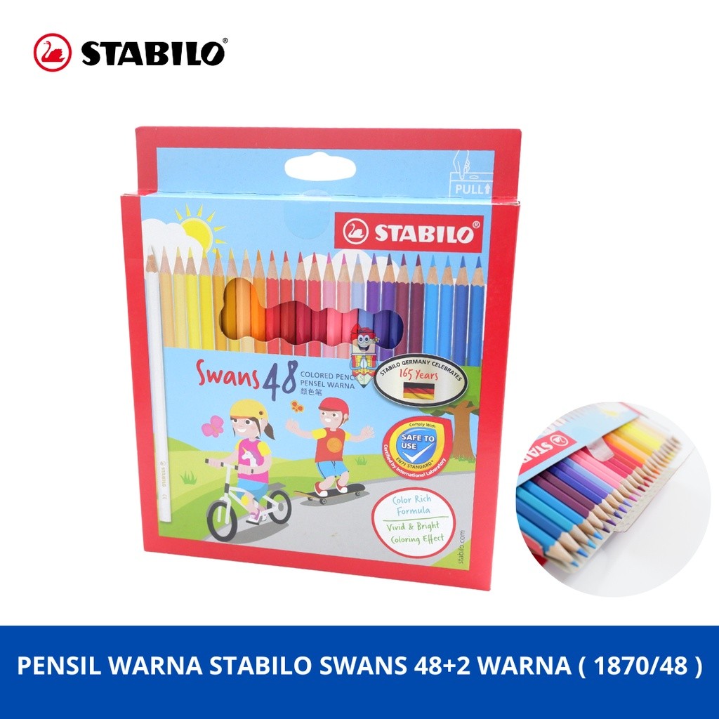 

globalmart.id - Pensil Warna Stabilo Swans Colored Pencils isi 48+2 pcs
