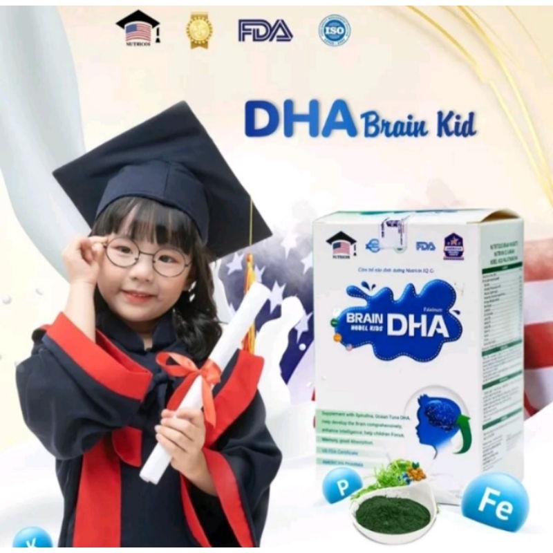 VITAMIN NUTRISI OTAK ANAK CERDAS  DHA BRAIN KID -DHA pengembangan Otak Anak - DHA BRAIN KID ORIGINAL
