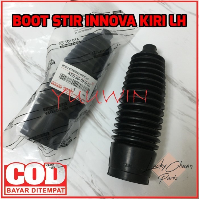 KARET BOOT STEER STIR STEERING INNOVA LH - BOOT STIR INNOVA KIRI LUCKYPARTS