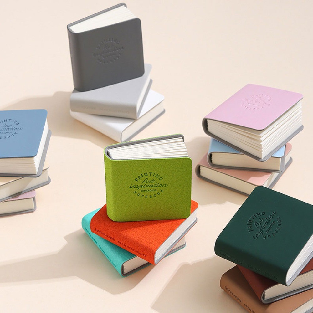 

3pcs Cute Mini Paintbook Portable Cardboard Markbook Portable Pocket Book Compact Hand Ledger