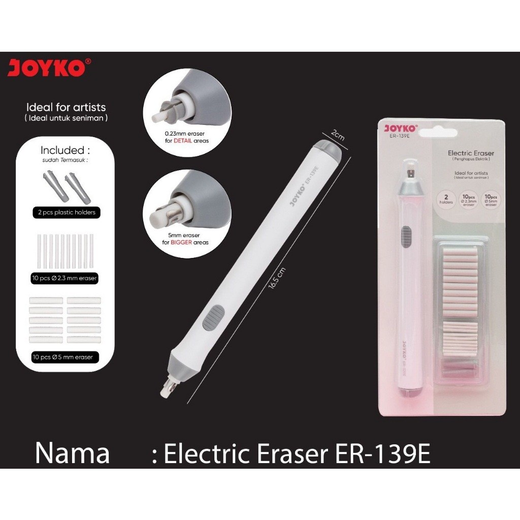 

Ay00! joyko electric eraser/penghapus elektrik ER-139E