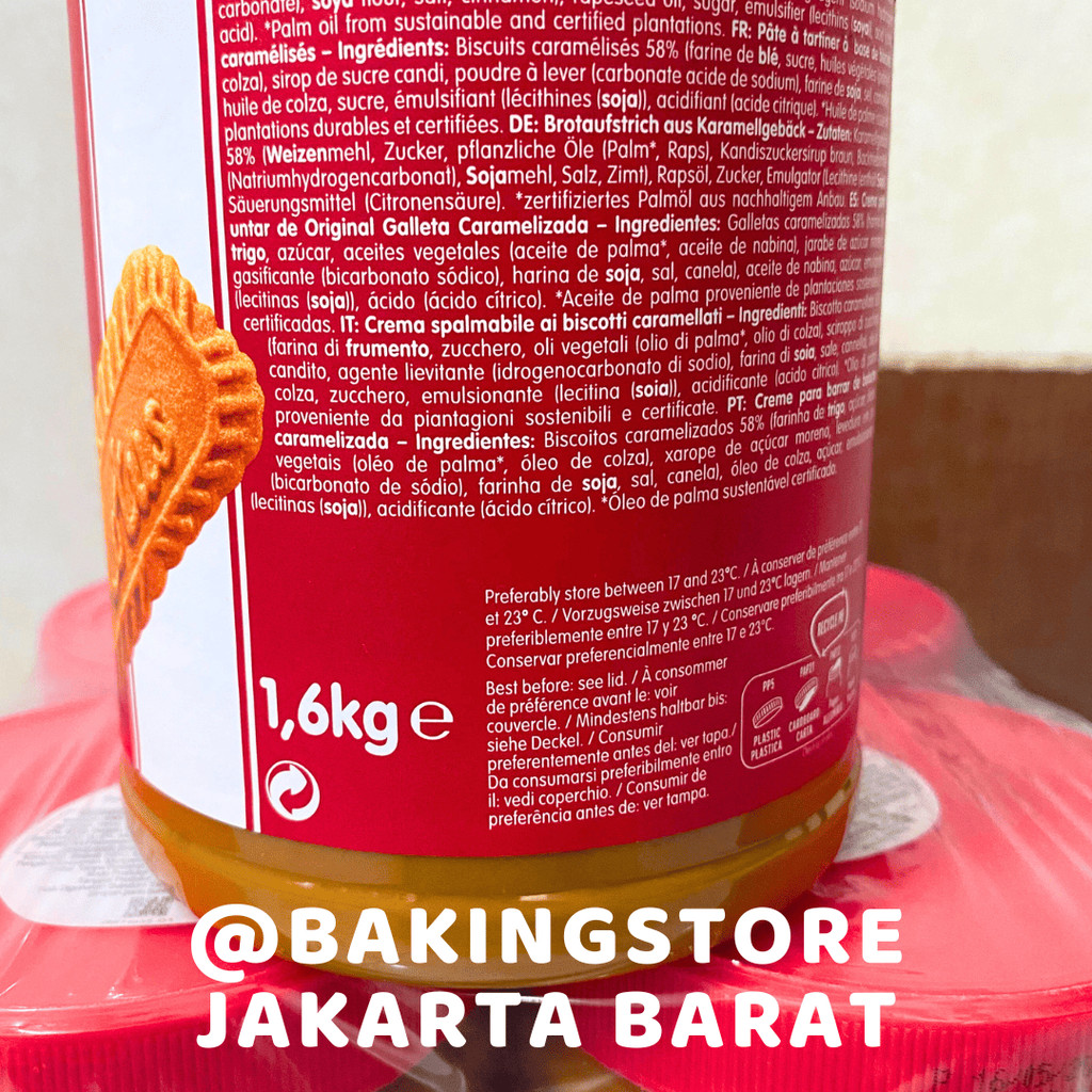 

Biscoff lotus Spread smooth/orinal 1.6 kg Selai Lotus Biscoff 1,6 kg