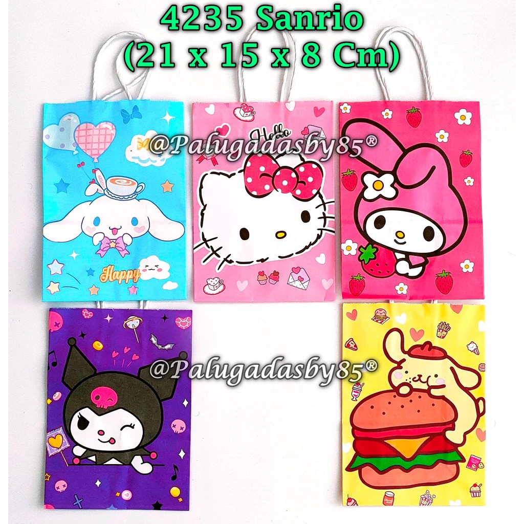 

(1 Biji) Paper Bag Sanrio Ukuran 21 x 15 x 8 Cm / Tas Kertas Sanrio / Paper Bag GXIMP 4235 411 299