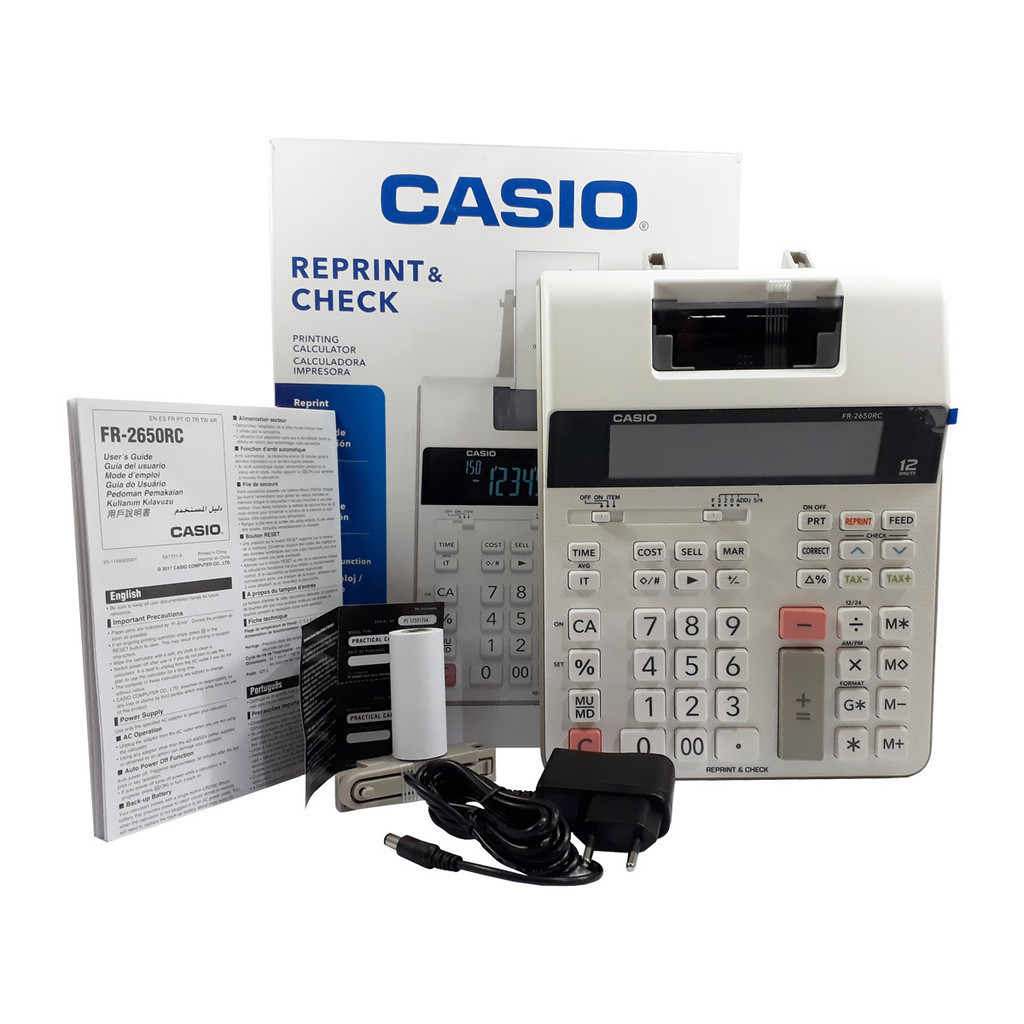 

Kalkulator Casio Portable Printing Calculator Casio FR 2650 RC Origin