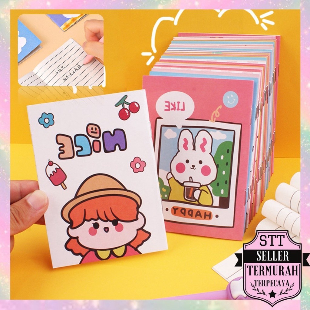 

STT Buku Tulis Mini Motif Kartun Note Book Mini Cartoon Mini Book Notepad Karakter Buku Tulis Memo Kecil Murah