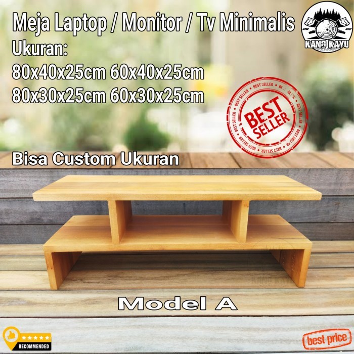 Meja laptop monitor komputer minimalis modern