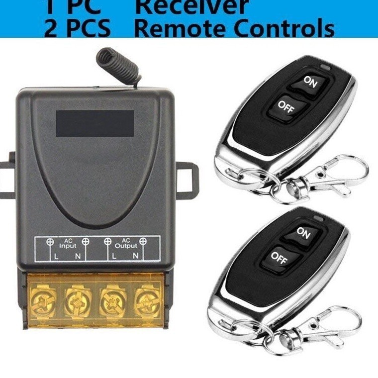 Relay Switch AC 220 DC 12V 1CH Remote Control Saklar ON /OFF