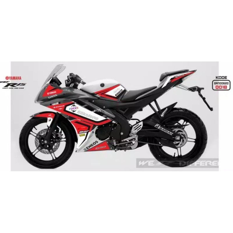 stiker motor striping yamaha R15 decal yamaha r15  variasi R15