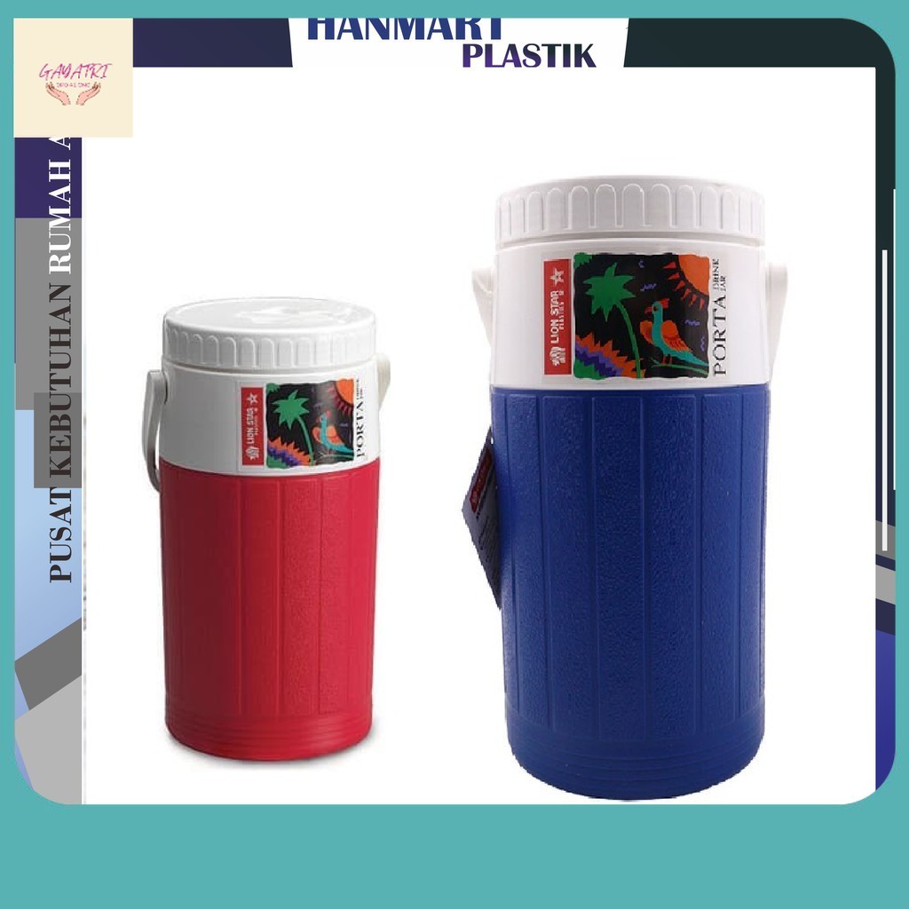 Termos Terkini / Termos Air Panas/Dingin | Drink Jar Porta 2 Liter D-24 Lion Star