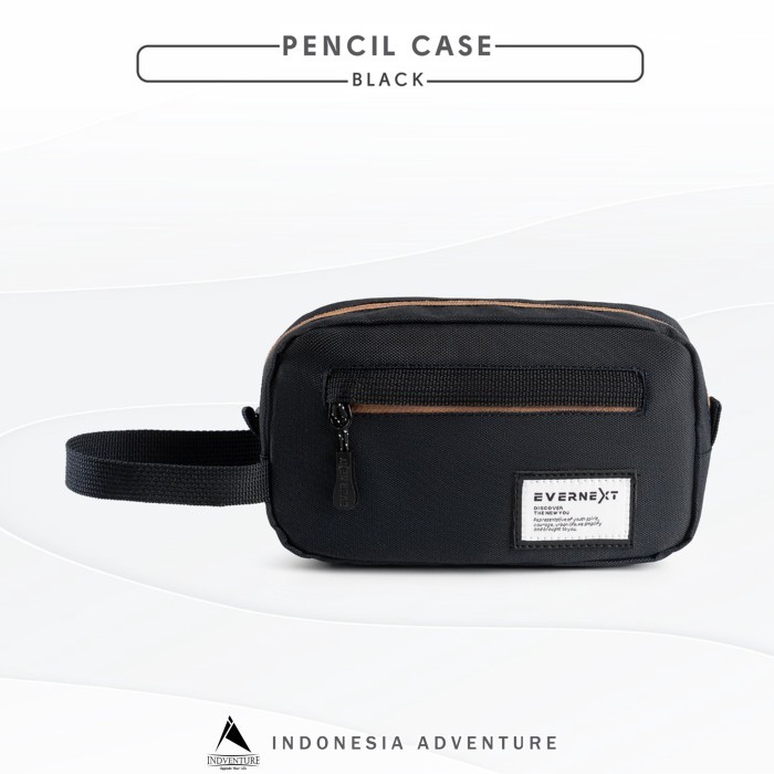 

[Best] Kotak ATK tempat pencil case sekolah kuliah kantor Traveling Organizer - BLACK