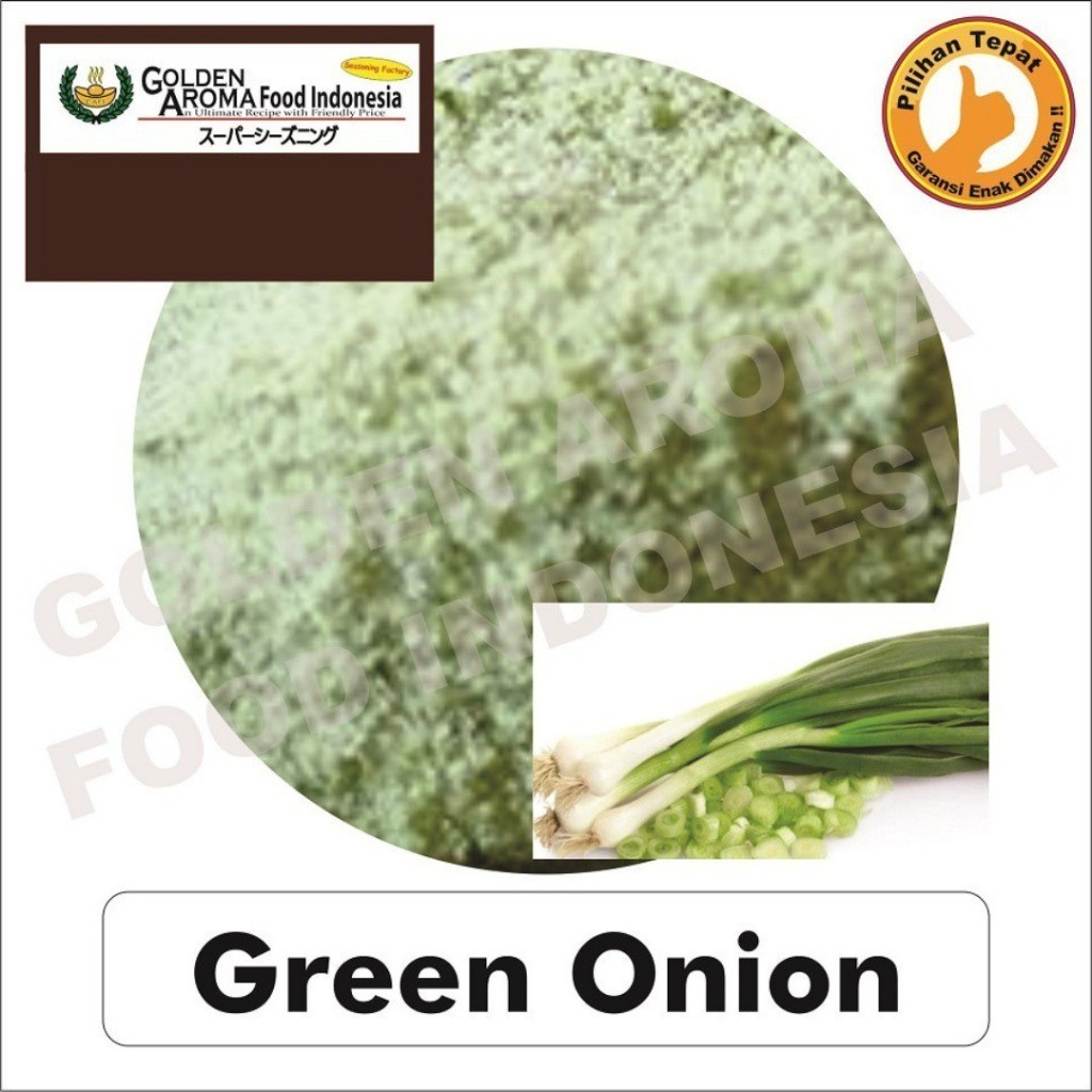 

Bubuk Tabur Rasa Daun Bawang seasoning Non MSG 70gr Bumbu Serbaguna Halal Murah Green Onion Powder