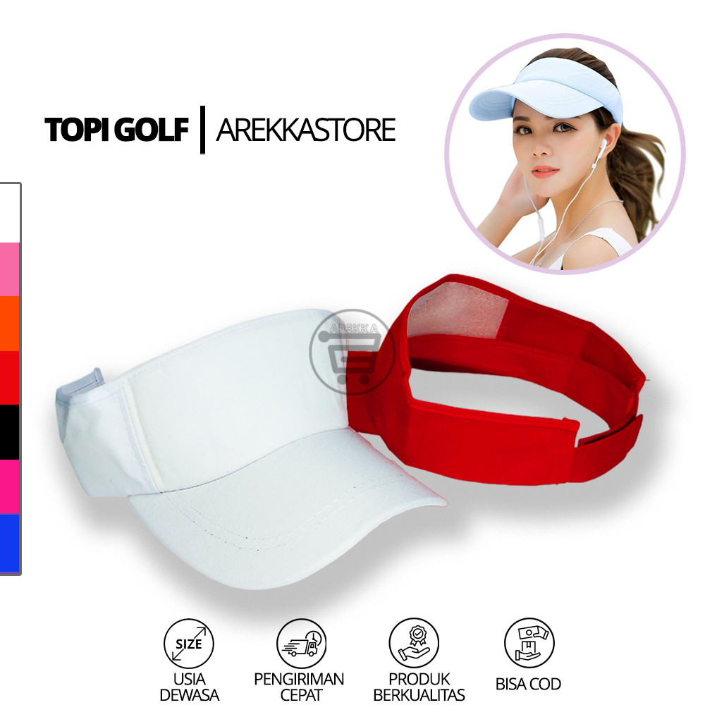 Topi Golf Polos Wanita Bahan Twill Ukuran Dewasa Untuk Senam Olahraga Tennis