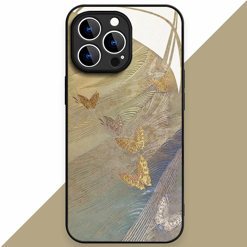 Case Iphone 13 13 Mini kaca Casing Iphone 14 15 Plus Case Iphone 15 14 Pro Max SE 2020 Casing Iphone