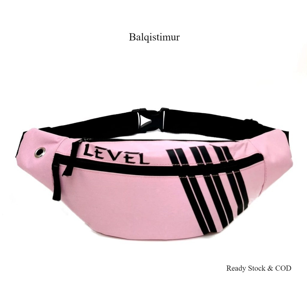 BALQIS TAS SELEMPANG PINGGANG TAS   LEVEL WAISTBAG ADD TAS SELEMPANG WANITA FASHION DISTRO KEREN KER