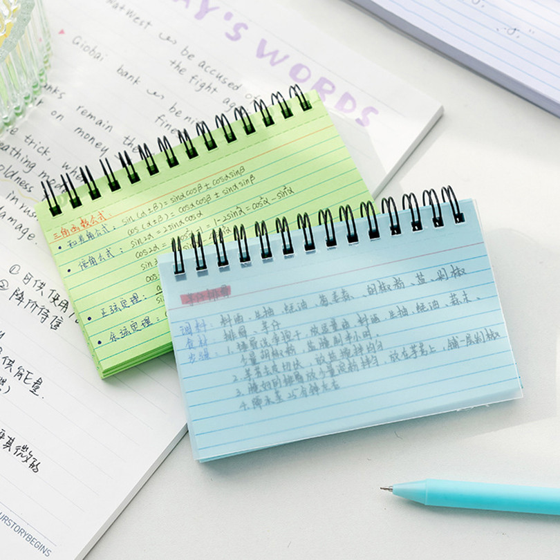 

Candy Color Notebook Tearable Coil Book Kawaii Stationery Planner Cahier Horizontal Line Libretas Cuadernos Notepads Note Book