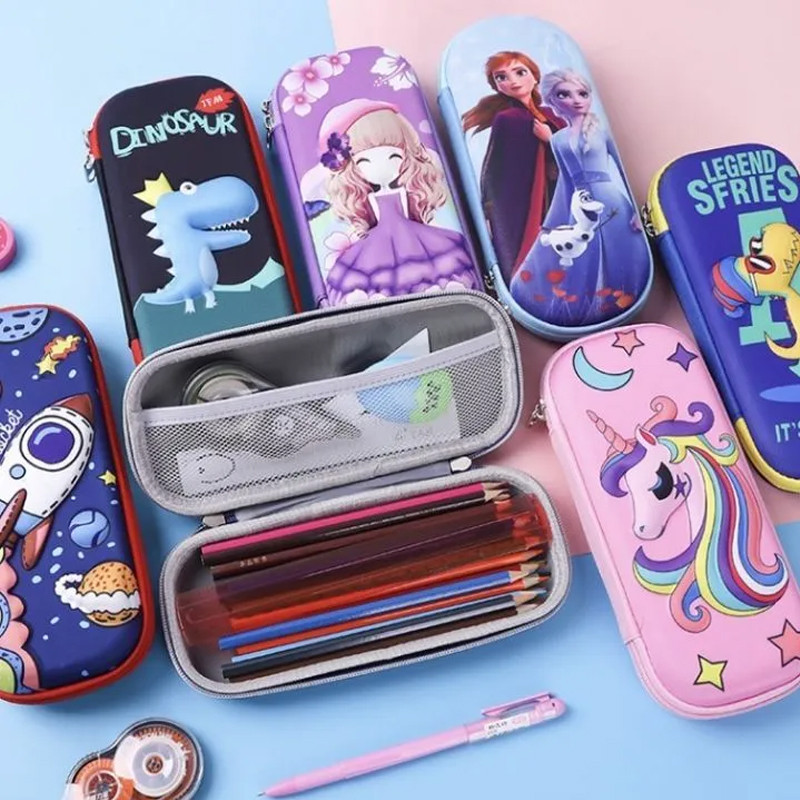 

Tempat Pensil Aesthetic 3D Karakter / Kotak Pensil Anak Perempuan Laki Laki Waterproof Alat Tulis Sekolah