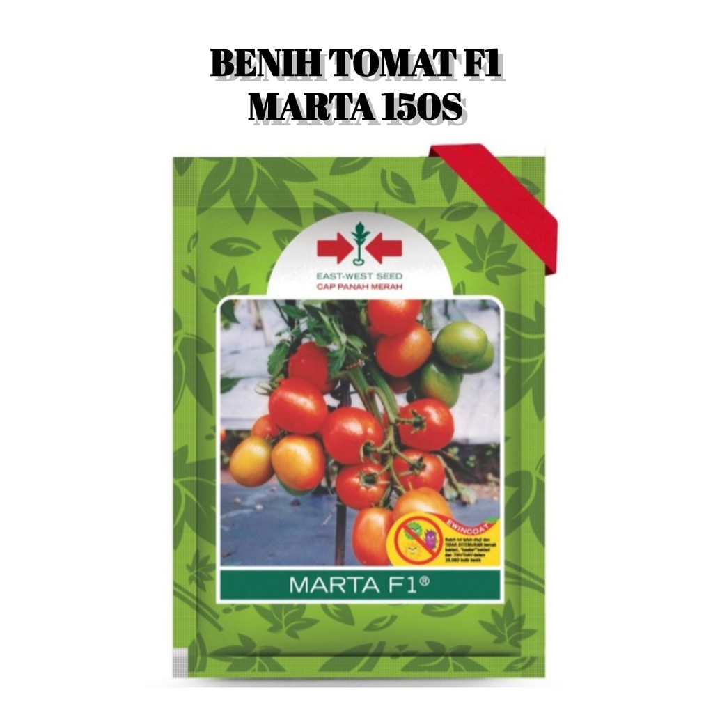 Benih Bibit Tomat Marta F1 150 Biji Cap Panah Merah Tanaman Sayur Buah