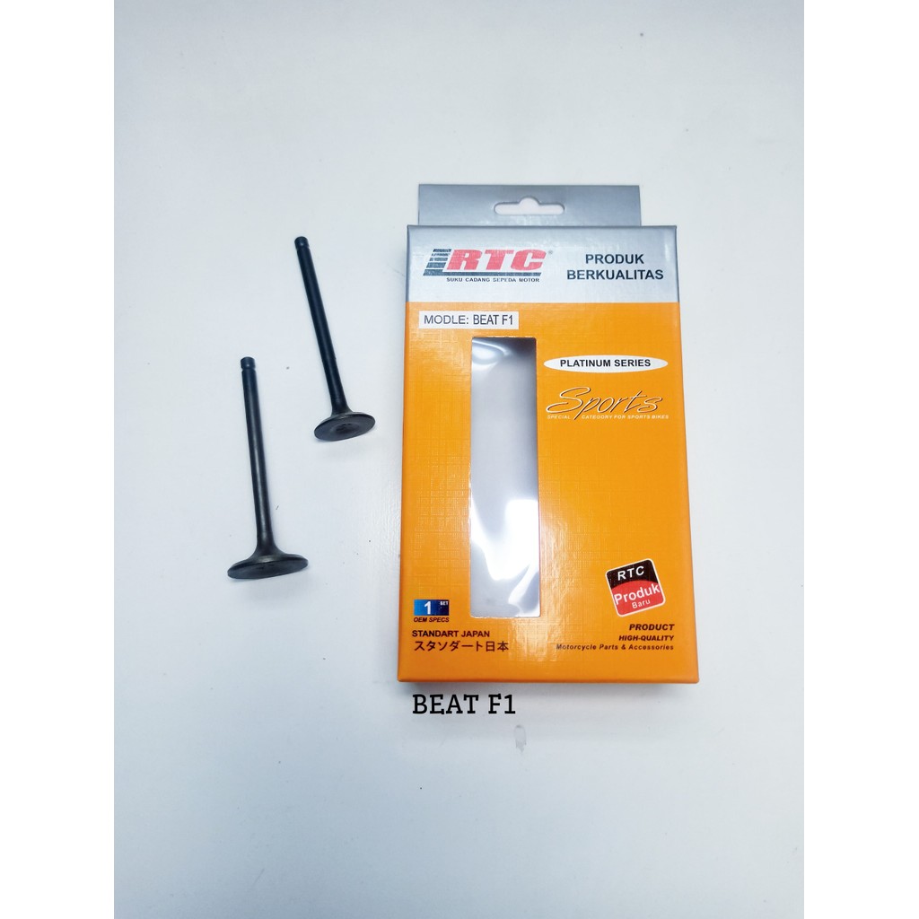 Klep Kelep Klepset Platinum Valve Set Payung Klep Set Beat F1 RTC MZ