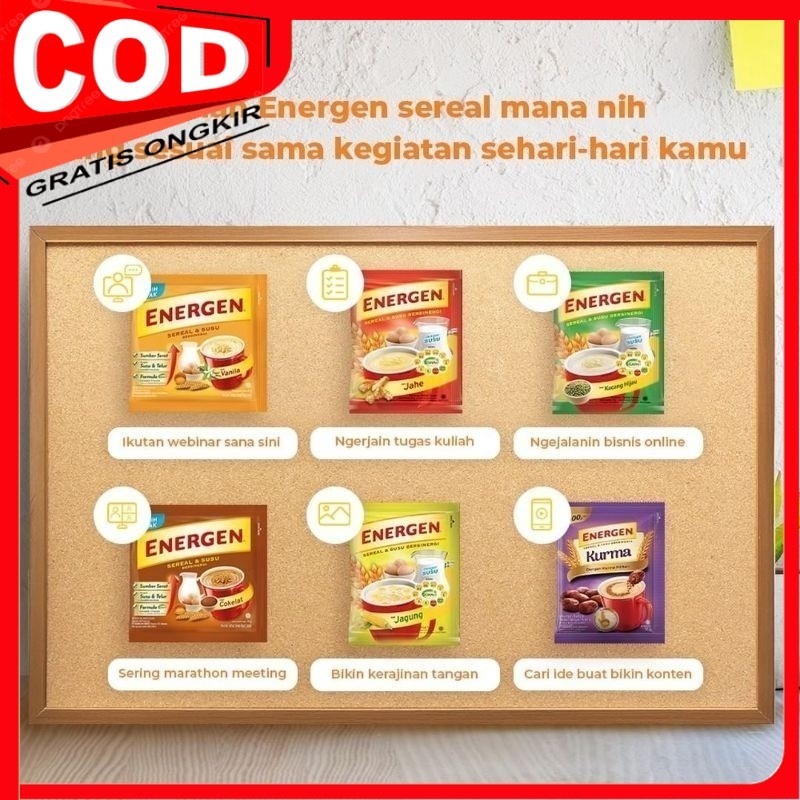 

【PROMO】 Susu Energen Sereal 1 Renceng Isi 10 Sachet | All Variant - Coklat Vanila Jahe Kacang Hijau Kurma Dari Mayora