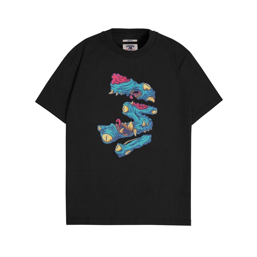 COD- 3Second Kaos Pria Lengan Pendek Ultra Soft Cotton Heavyweight C060324