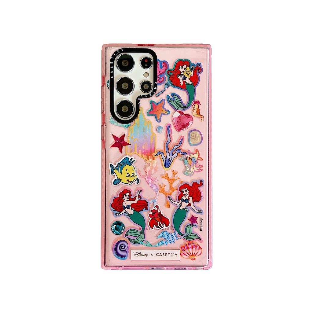 □ Disney Princess Clear Casetify Phone Case for Samsung Galaxy S21 S22 S23 S24 Plus Ultra + ◑