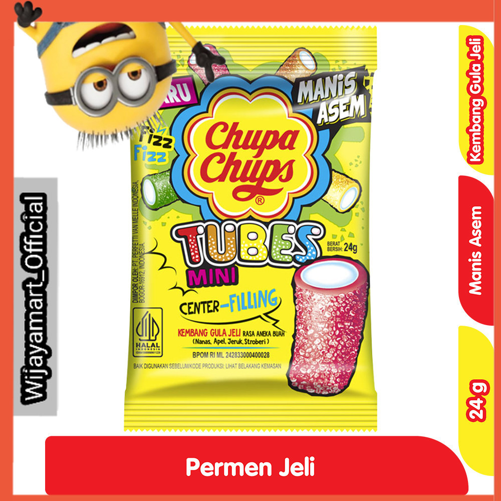 

Chupa Chups Tubes Mini Kembang Gula Jeli 24 g