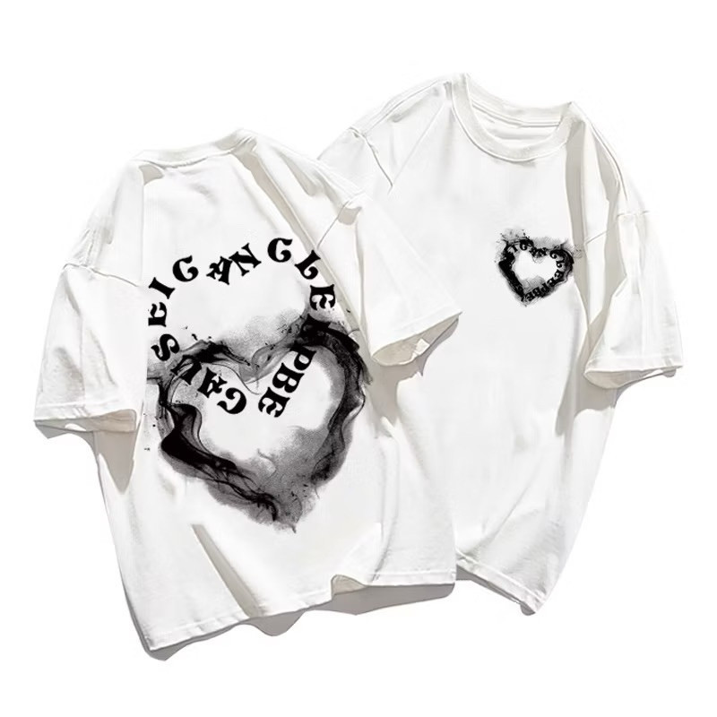 W & K - ZGW KAOS OVERSIZE WANITA LOLA / Kaos Oversize GAUSEI RETRO LOVE Pe Premium (LD 108, P 70) / 