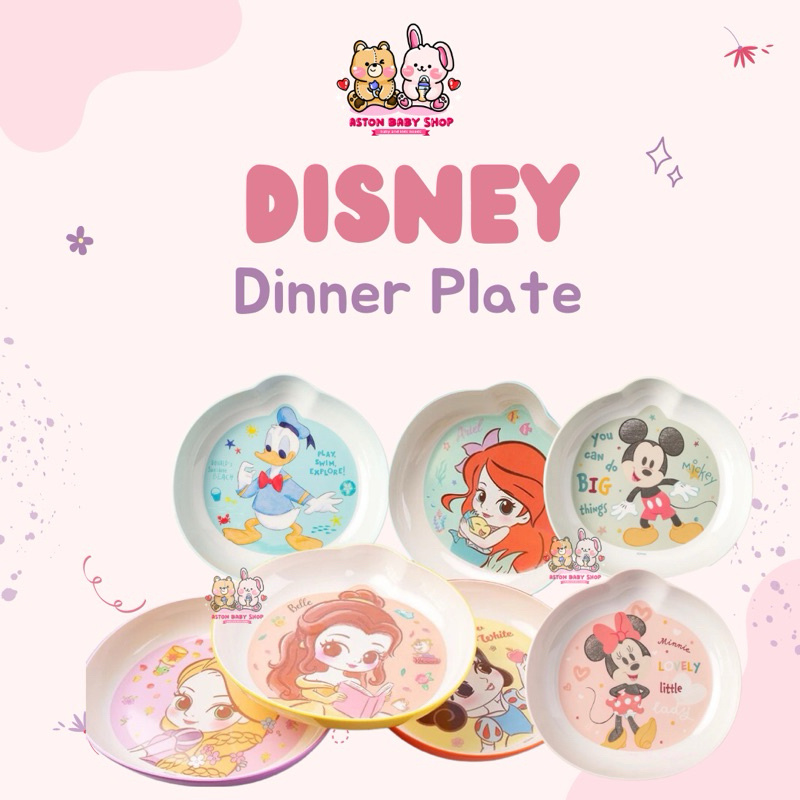 Disney Original Dinner Plate Melamin / Piring Makan Anak