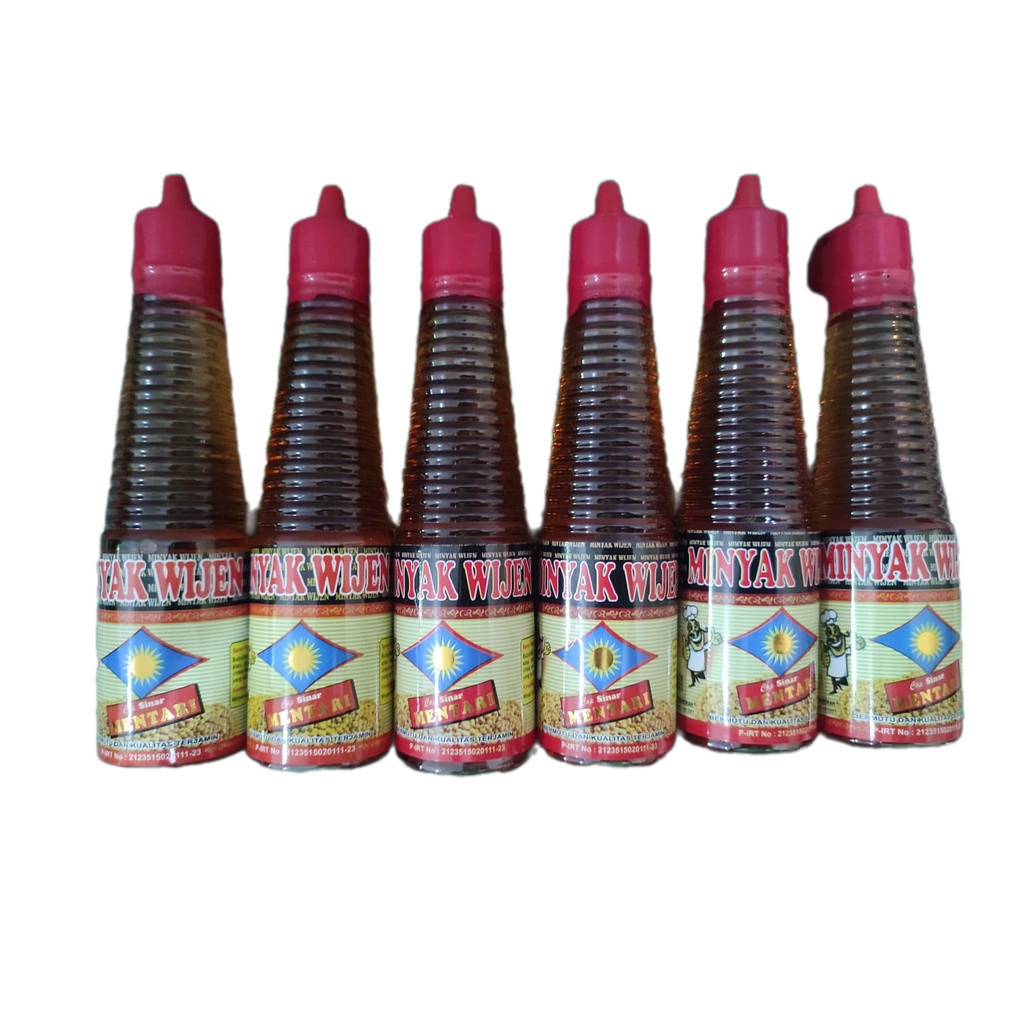 

Paket Spesial 6 Botol Minyak Wijen Cap Sinar Mentari 150 ml