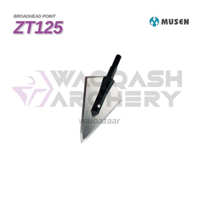 MUSEN ZT125 2 BLADES BROADHEAD Hunting Point anak Panah untuk Berburu