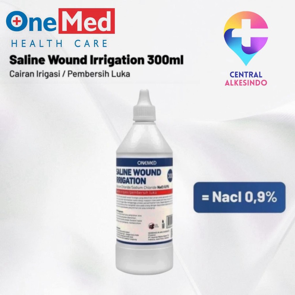 Onemed Saline Wound Irrigation Semprot 300ml (NACL 0,9%) – Cuci Luka Central Alkesindo