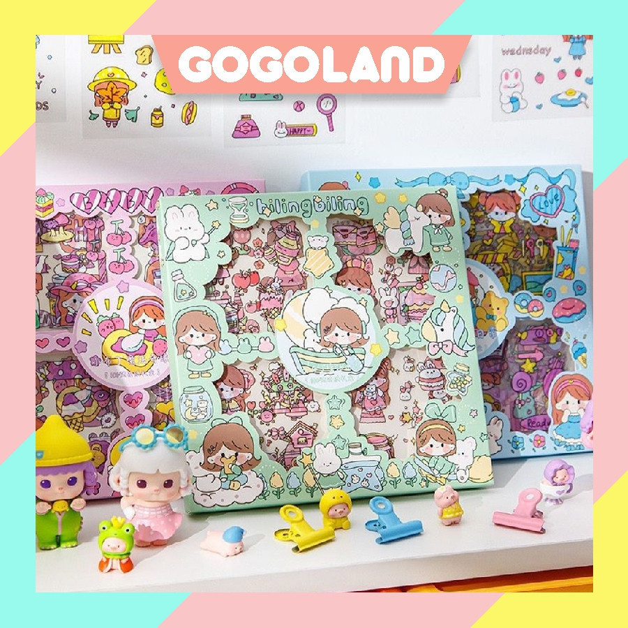 

⭐Gogoland⭐ Sticker Waterproof Sticker Momo Dapat Box Isi 100 Lembar S079 ( BUTAMI OFFICIAL)