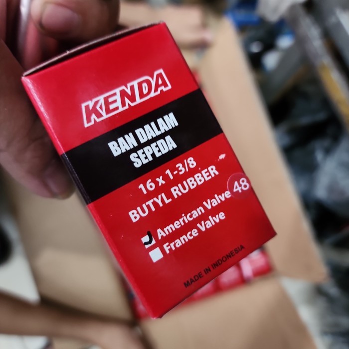 Tube Ban Dalam KENDA STRUMMER 16 x 1 3/8 pentil besar AV 48m 16+ 3sixty PIKES