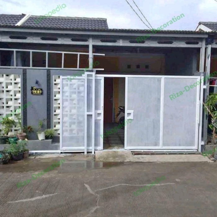 pagar minimalis modern