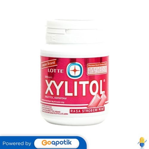 

Lotte Xylitol Rasa Strawberry Mint Botol 40 Pcs