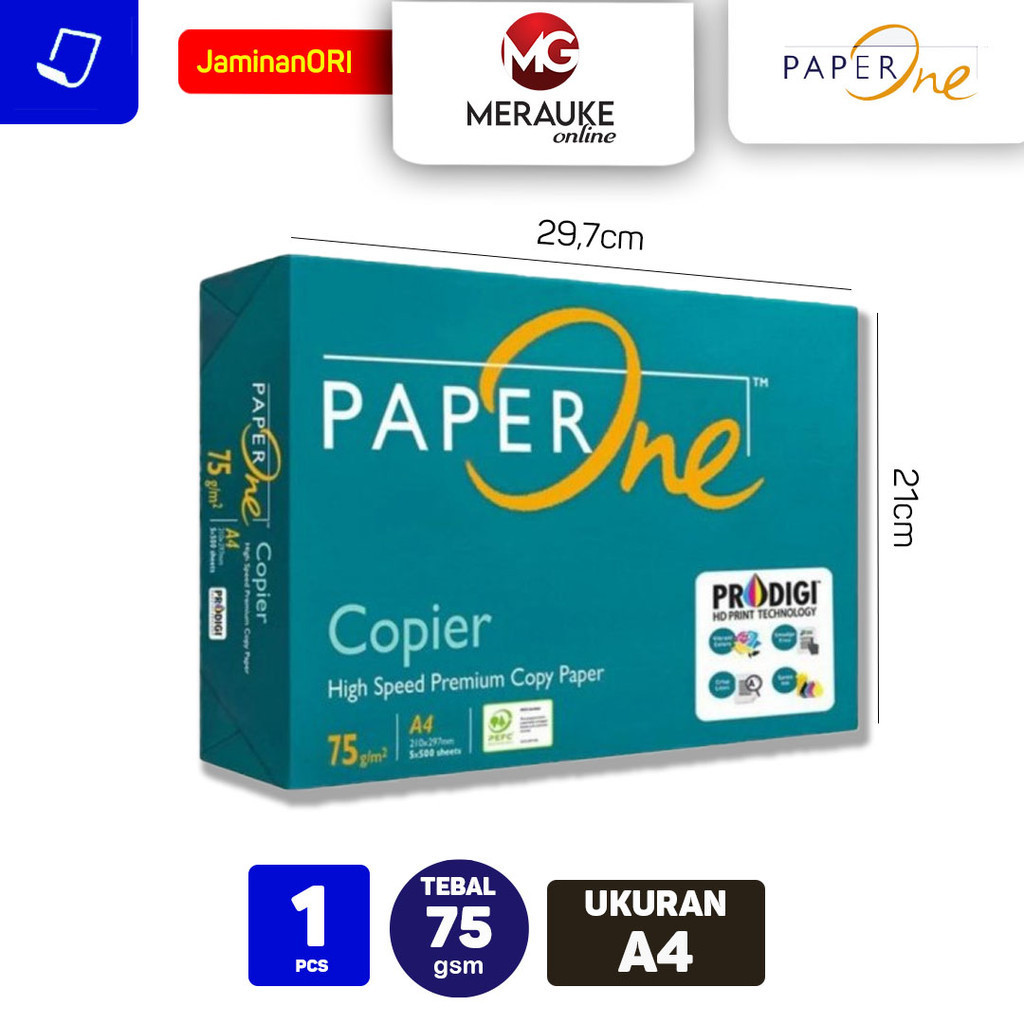

Kertas HVS Paper One A4 75 GSM
