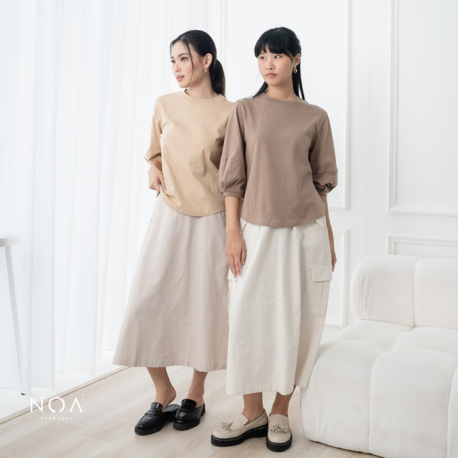 NOAeveryday SEIJI PuffSleeve Basic T-Shirt