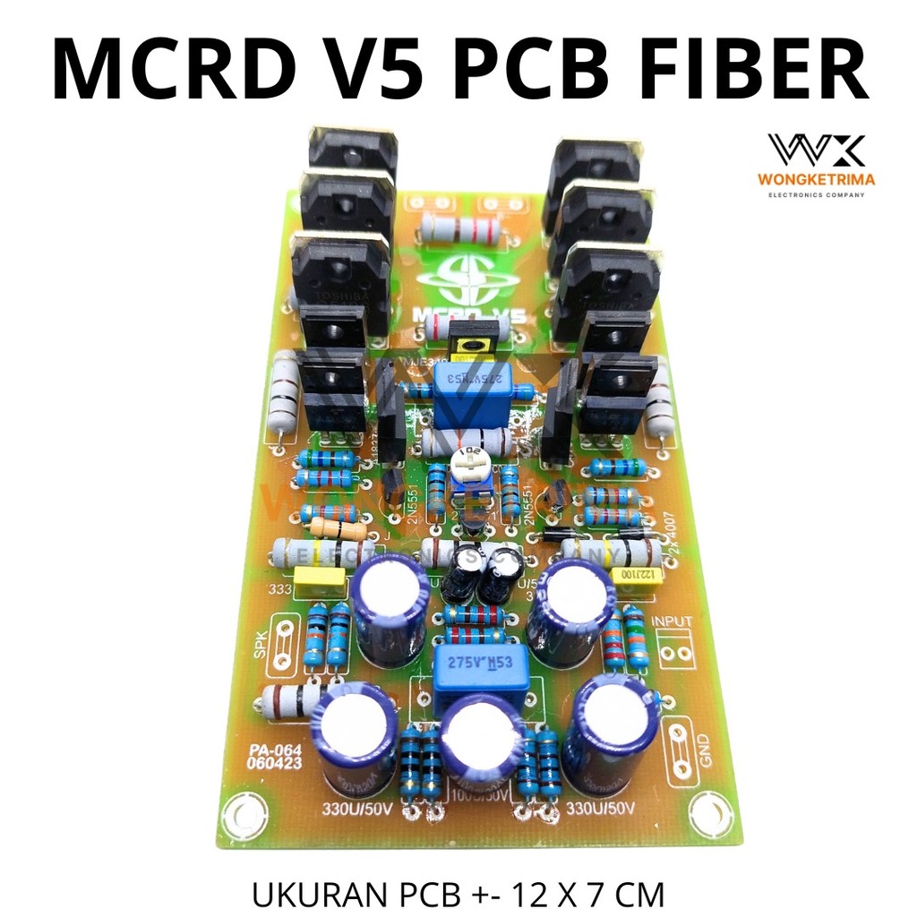 DRIVER AMPLIDIER MCRD V5 FIBER MCRD V 5 PCB FIBER KOMPONEN SUPER