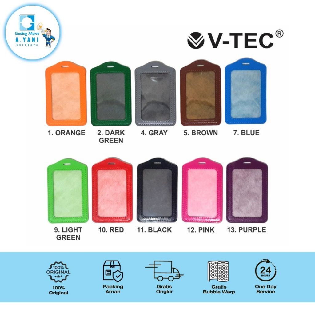 

V-TEC ID Card Holder Type ICH 711 K /PCS