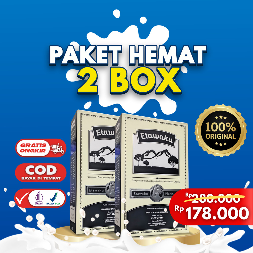 

Etawaku Platinum - Susu Kambing Etawa Atasi Masalah Pernafasan, Atasi Permasalahan Tulang & sendi