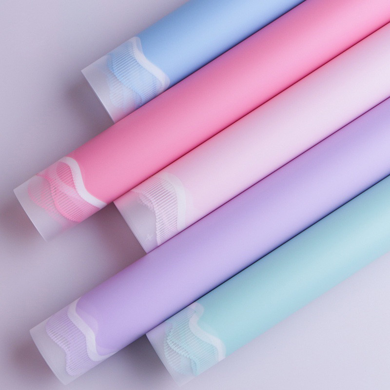 

[ 5 LEMBAR ] Kertas Bunga Cellophane Warna Motif Gelombang Paper Flower Wrapping Paper Kertas Buket Bunga AH