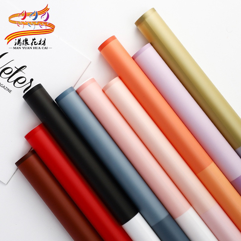 

[ 5 LEMBAR ] Kertas Bunga Cellophane Kombinasi 2 warna Flower Wrapping Paper Bi Colour 2 Warna Kertas Buket Bunga ZT